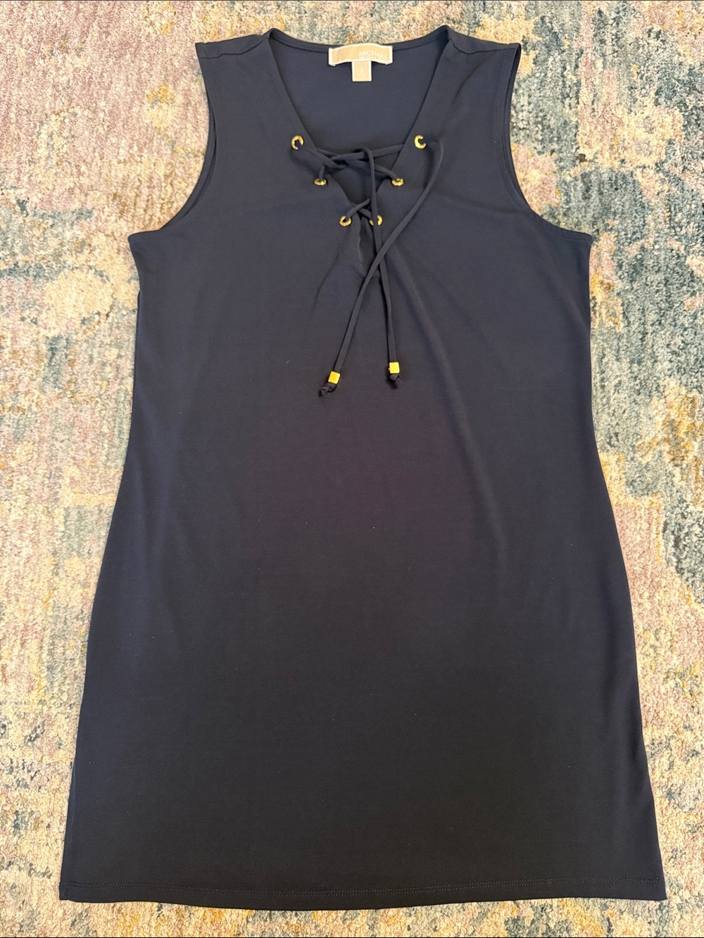 Michael Kord Navy Sleeveless Top